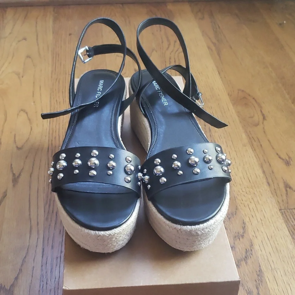 NIB Marc Fisher Joyce Espadrille Platform Sandal Women's Size 8.5